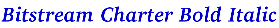 Bitstream Charter Bold Italic fuente